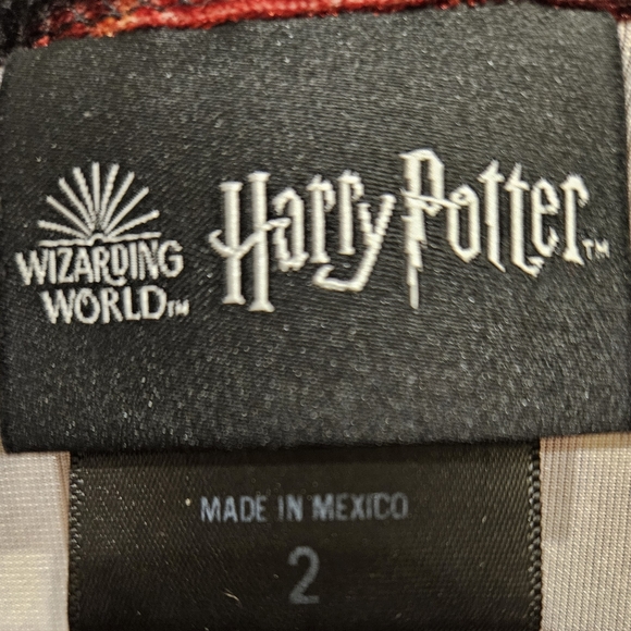 Harry Potter Women's Deathly Hallows Crop Velvet Cardigan 18/20 - Picture 2 of 7